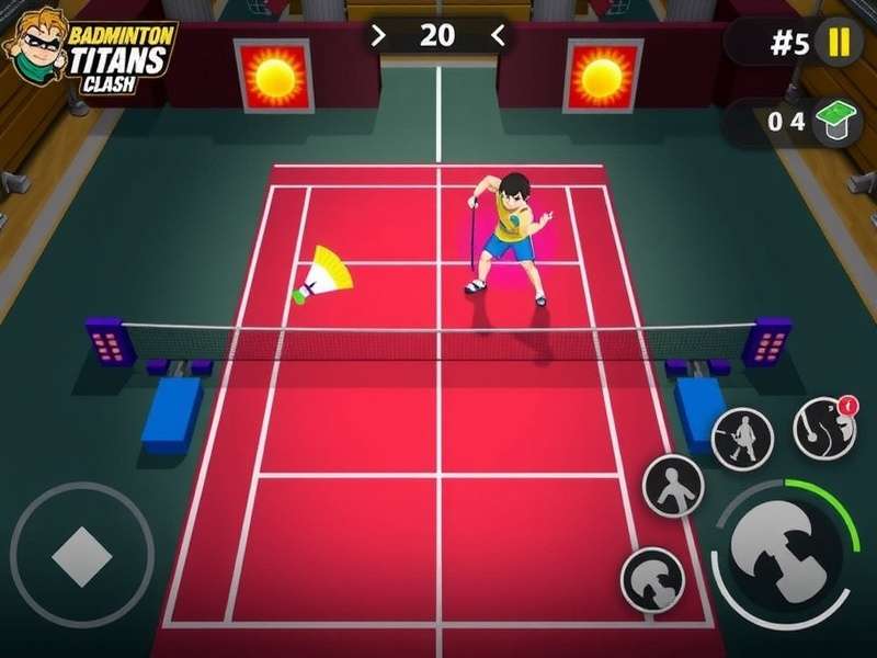 Badminton Titans Clash Game Screenshot